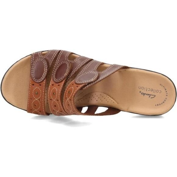 Clarks Leisa Cacti Slide Sandals Womens Comfort Ortholite Cushioned Shoes - Picture 6 of 7